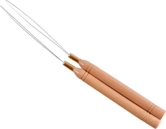 Loopnaald 2x voor Hair Extensions