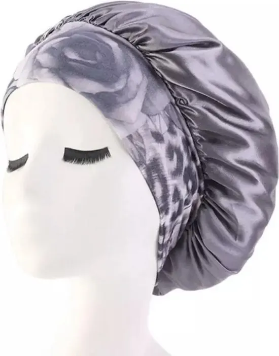 Satijnen slaapmuts - nachtmuts - satijn - bonnet